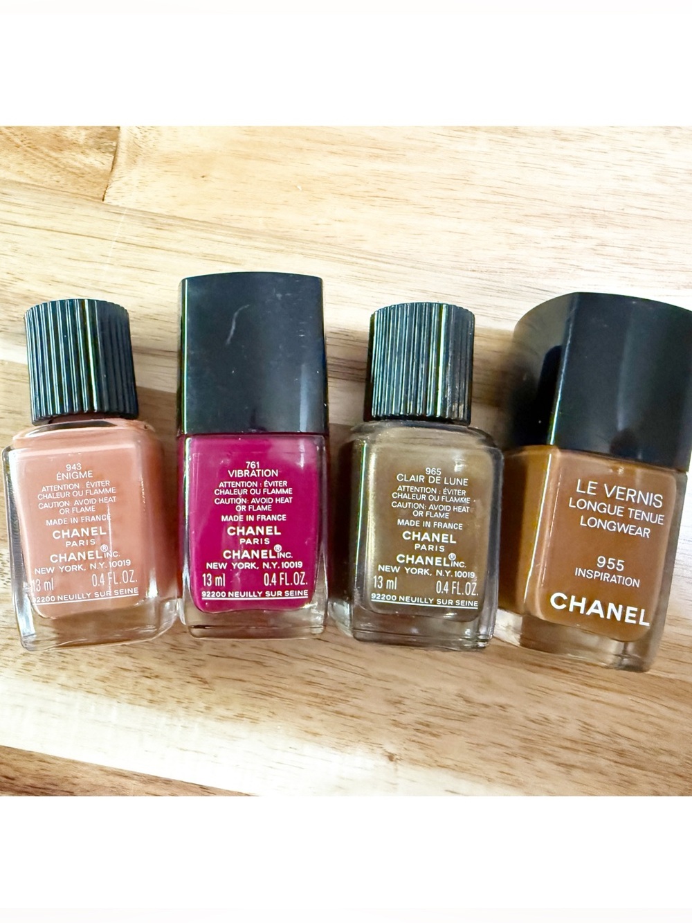 Chanel Nail Polish Set Of 4 Colors-943, 761, 965, 955 - Picture 2 of 4